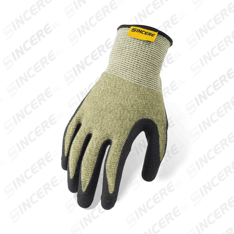 18 Gauge Aramid ANSI A3 Cut Resistant Gloves with Black Neoprene Palm — Flame Resistant and Arc Flash Protection 18 Gauge Aramid ANSI A3 Cut Resistant Gloves with Black Neoprene Palm — Flame Resistant and Arc Flash Protection