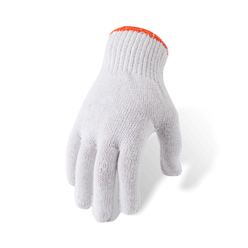 10 Gauge Bleached Cotton Knit Work Gloves — Lightweight General Purpose Hand Protection
