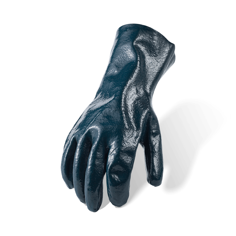 Cotton Fleece Lined Nitrile Fully Coated Work Gloves — Smooth Waterproof, Oil and Chemical Resistant Cotton Fleece Lined Nitrile Fully Coated Work Gloves — Smooth Waterproof, Oil and Chemical Resistant