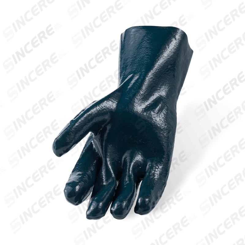 Cotton Fleece Lined Nitrile Fully Coated Work Gloves — Smooth Waterproof, Oil and Chemical Resistant Cotton Fleece Lined Nitrile Fully Coated Work Gloves — Smooth Waterproof, Oil and Chemical Resistant