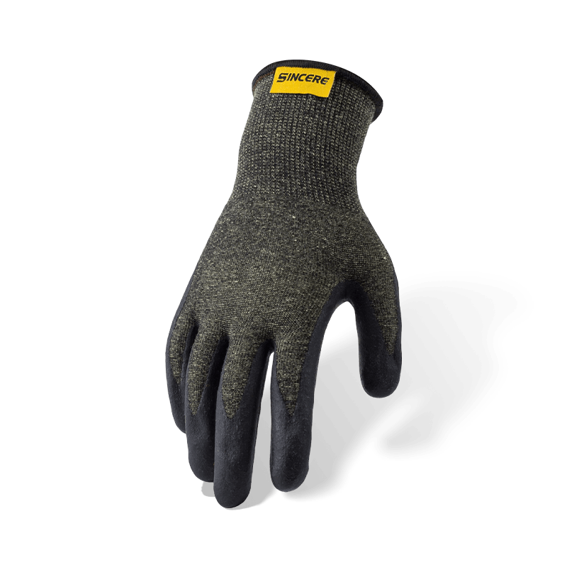 13 Gauge Aramid ANSI A4 Cut Resistant Gloves with Black Neoprene Palm — Heat and Arc Flash Resistant 13 Gauge Aramid ANSI A4 Cut Resistant Gloves with Black Neoprene Palm — Heat and Arc Flash Resistant