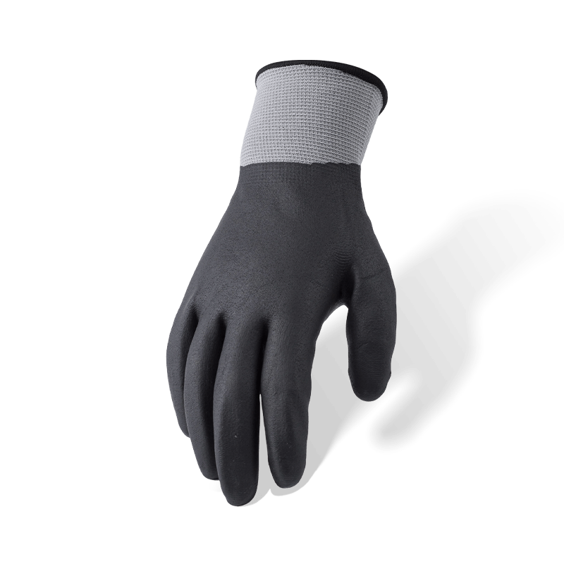15 Gauge Polyester Fully Coated Black Nitrile Micro-Foam Gloves — Waterproof and Oil Resistant 15 Gauge Polyester Fully Coated Black Nitrile Micro-Foam Gloves — Waterproof and Oil Resistant