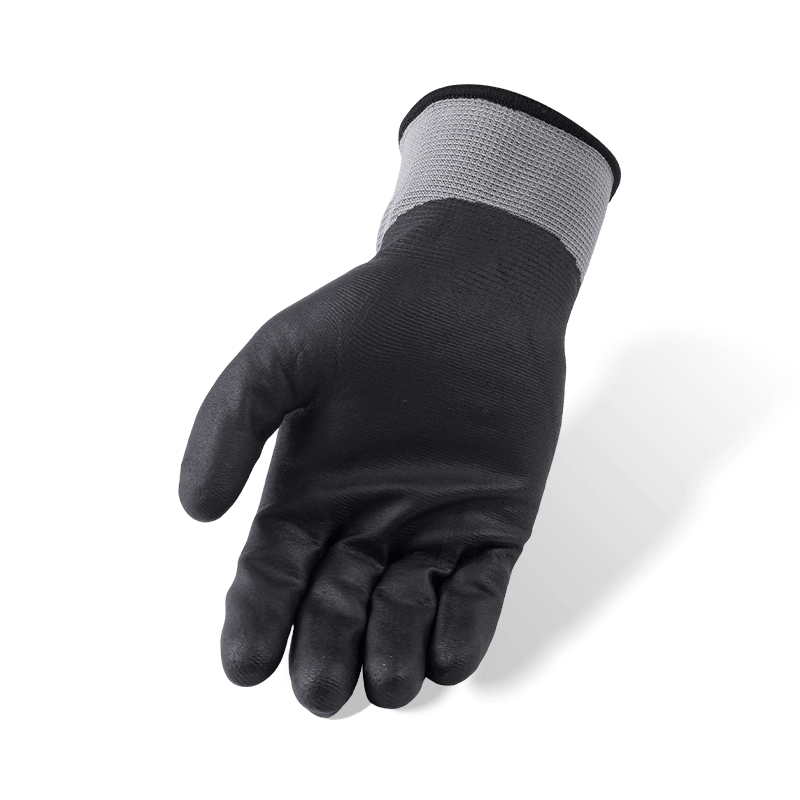 15 Gauge Polyester Fully Coated Black Nitrile Micro-Foam Gloves — Waterproof and Oil Resistant 15 Gauge Polyester Fully Coated Black Nitrile Micro-Foam Gloves — Waterproof and Oil Resistant