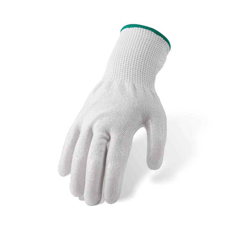13 Gauge ANSI A7 Cut Resistant Gloves with Clear Silicone Palm Coating — Heat Resistant High-Cut Protection 13 Gauge ANSI A7 Cut Resistant Gloves with Clear Silicone Palm Coating — Heat Resistant High-Cut Protection
