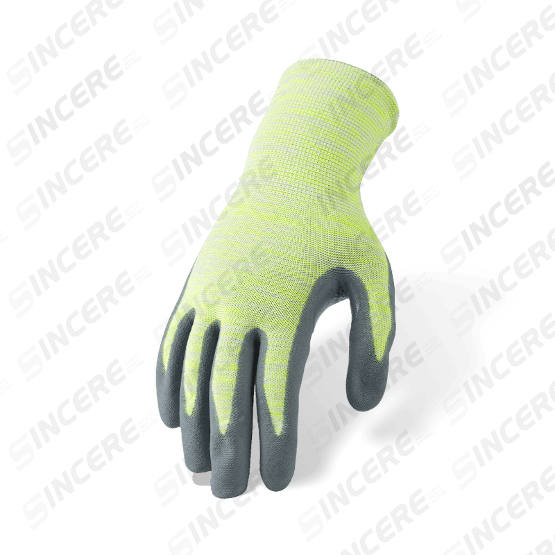 15 Gauge Nylon Spandex Gloves with Grey Nitrile Micro-Foam Palm Coating — Ultra-Dexterous Precision Work Gloves