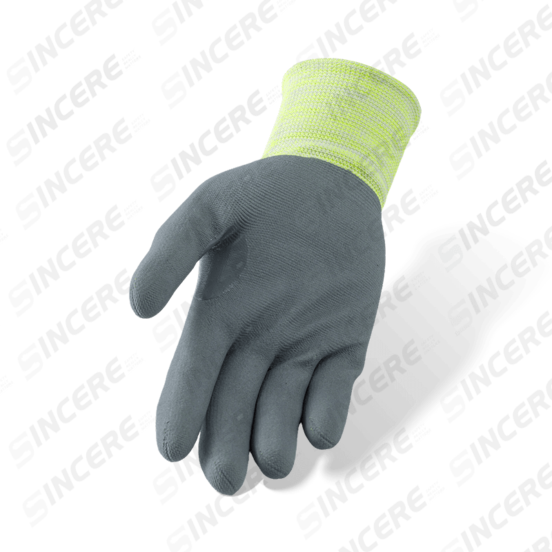 15 Gauge Nylon Spandex Gloves with Grey Nitrile Micro-Foam Palm Coating — Ultra-Dexterous Precision Work Gloves