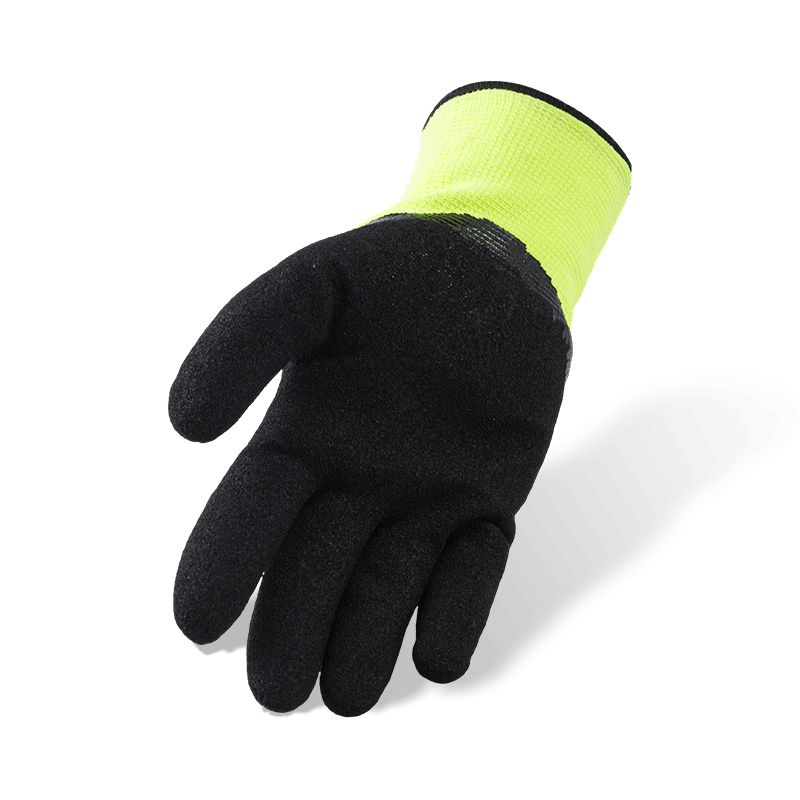 13 Gauge Polyester Latex Foam 3/4 Dipped Gloves with 10 Gauge Terry Fleece Liner — Winter Thermal Work Gloves 13 Gauge Polyester Latex Foam 3/4 Dipped Gloves with 10 Gauge Terry Fleece Liner — Winter Thermal Work Gloves