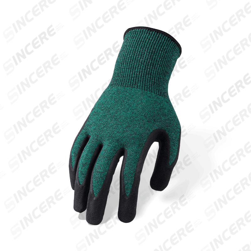 18 Gauge ANSI A3 Cut Resistant Gloves with Black Nitrile Micro-Foam Palm — Fine-Gauge Medium Cut Protection 18 Gauge ANSI A3 Cut Resistant Gloves with Black Nitrile Micro-Foam Palm — Fine-Gauge Medium Cut Protection