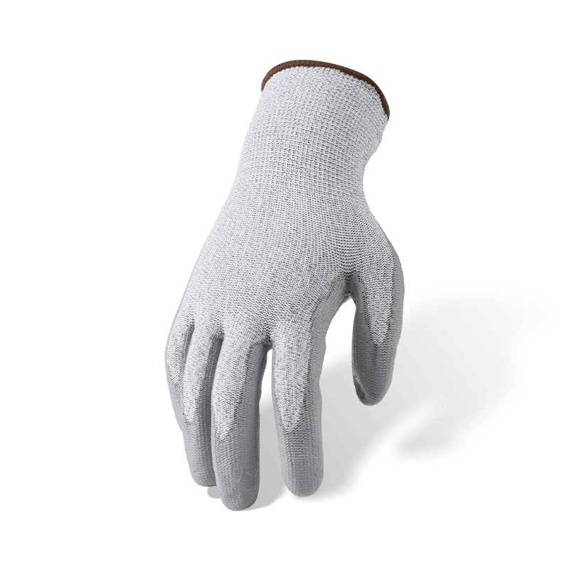 13 Gauge ANSI A4 Cut Resistant Gloves with Grey PU Palm Coating — Medium-High Cut Protection with Precision Grip 13 Gauge ANSI A4 Cut Resistant Gloves with Grey PU Palm Coating — Medium-High Cut Protection with Precision Grip