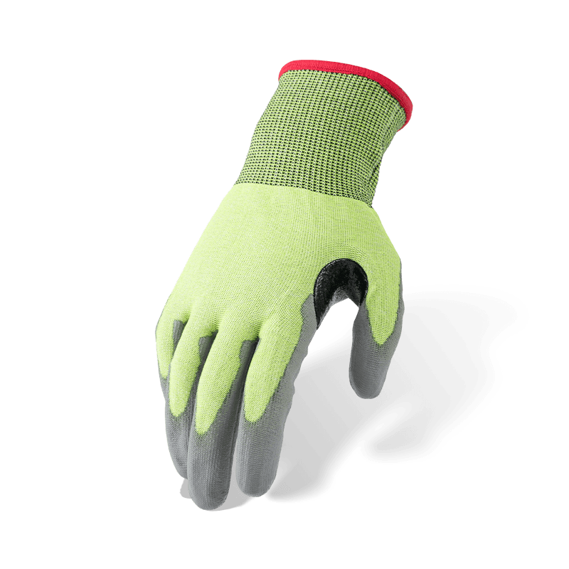 18 Gauge ANSI A4 Cut Resistant Gloves with Grey PU Palm and Reinforced Thumb Crotch — Fine-Gauge Precision Cut Protection 18 Gauge ANSI A4 Cut Resistant Gloves with Grey PU Palm and Reinforced Thumb Crotch — Fine-Gauge Precision Cut Protection