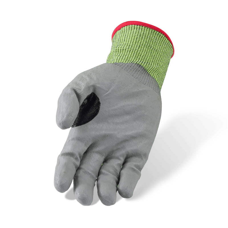 18 Gauge ANSI A4 Cut Resistant Gloves with Grey PU Palm and Reinforced Thumb Crotch — Fine-Gauge Precision Cut Protection 18 Gauge ANSI A4 Cut Resistant Gloves with Grey PU Palm and Reinforced Thumb Crotch — Fine-Gauge Precision Cut Protection
