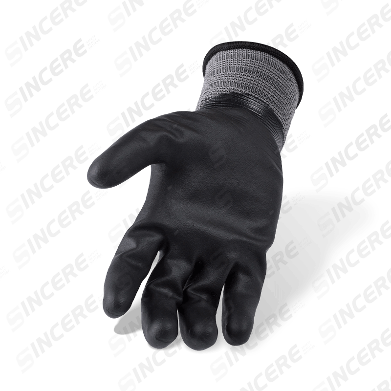 15 Gauge Nylon Fully Coated Black Nitrile Smooth Gloves with Micro-Foam Palm Over-Coat — Waterproof Dual-Coat Protection 15 Gauge Nylon Fully Coated Black Nitrile Smooth Gloves with Micro-Foam Palm Over-Coat — Waterproof Dual-Coat Protection
