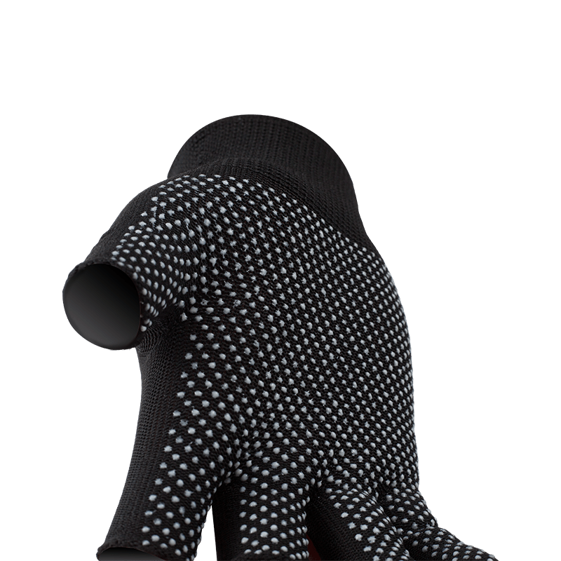 13 Gauge Polyester 3-Fingerless Gloves with PVC Dotted Palm — Dexterity Grip Work Gloves 13 Gauge Polyester 3-Fingerless Gloves with PVC Dotted Palm — Dexterity Grip Work Gloves