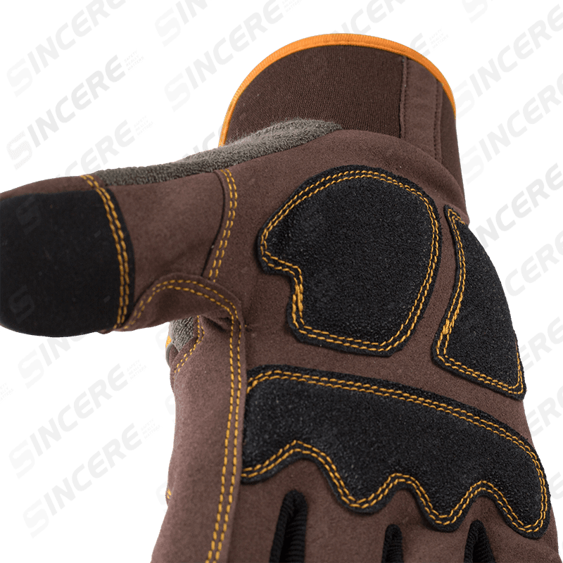 General Purpose Sewn Mechanical Work Gloves — Durable Synthetic Leather Palm with Impact Protection General Purpose Sewn Mechanical Work Gloves — Durable Synthetic Leather Palm with Impact Protection